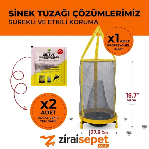 Ziraisepet Profesyonel Karasinek Tuzağı & Sinek Kapanı ürün görseli 1