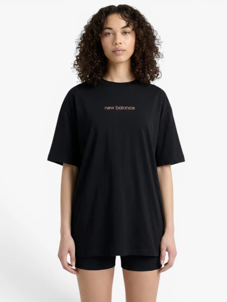 NB LIFESTYLE WOMEN T-SHIRT Kadın Siyah T-Shirt - WNT3630 ürün görseli 1