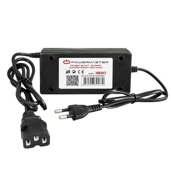 Powermaster PM-3820 48 Volt - 38 Amper Elektrikli Bisiklet Şarj Cihazı ürün görseli 1