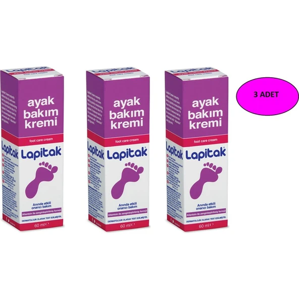 Lapitak Ayak Bakım Kremi 60 ml 3'lü ürün görseli 1