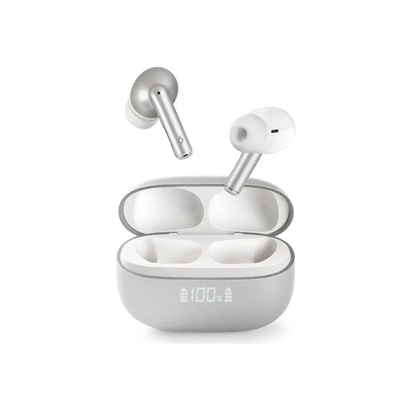Ttec Airbeat Pro Anc LCD Gerçek Kablosuz Tws Bluetooth Kulaklık- 2KM159 GRİ ürün görseli 1