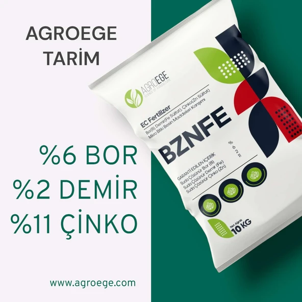 BZNFE %6 Bor (B) + %11 Çinko (Zn) + %2 Demir (Fe) 10 kg ürün görseli 1