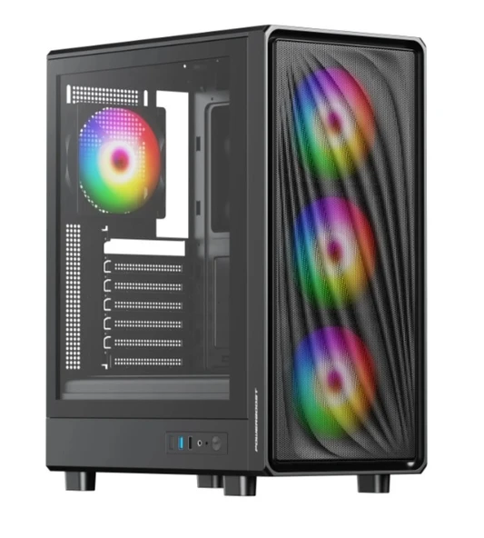 POWER BOOST JBST-PBA5065B-650W 650W 80+ Bronze Siyah Mid Tower ATX Kasa ürün görseli 1