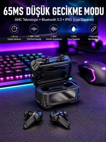 Oyuncu Kulaklığı Yeni Nesil Gamer Kulaklık Gürültü Önleyici ürün görseli 1