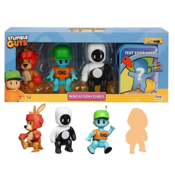 Stumble Guys 4’lü Mini Aksiyon Figür Seti PMI/SG3204 ürün görseli 1