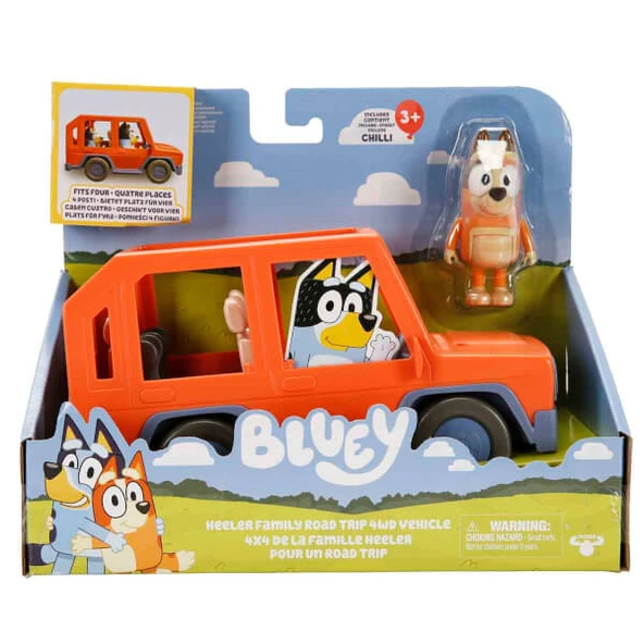 Bluey Chilli Figürü ve 4x4 Araç Seti - Resim 7