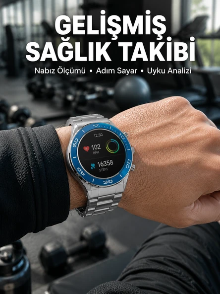 2025 Model Yuvarlak Ekran Android Ve İos Uyumlu Gps Takibi Yapabilen Akıllı Saat Yeni Nesil ürün görseli 1