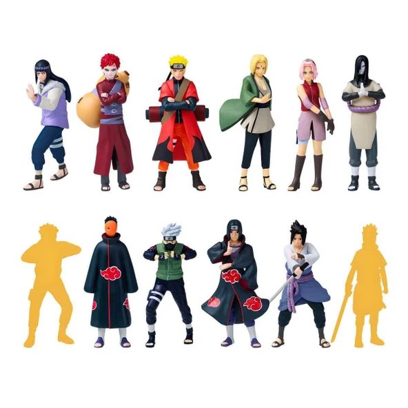 Naruto Shippuden 12’li Figür Seti S1 - Resim 3