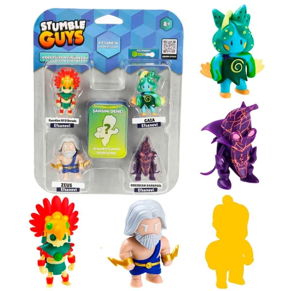 Stumble Guys Mythic Serisi 5’li Figür Seti - Resim 2