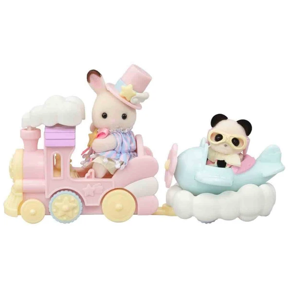 Sylvanian Families Lunapark Oyun Seti Uçak ve Tren ürün görseli 1
