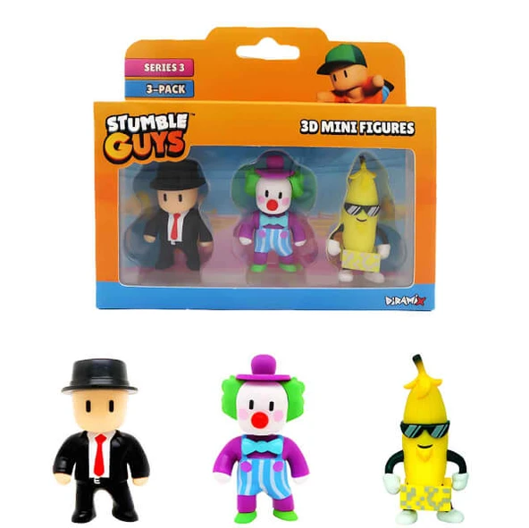 Stumble Guys 3’lü Mini Figür Seti S3 TUY23000 - Resim 4