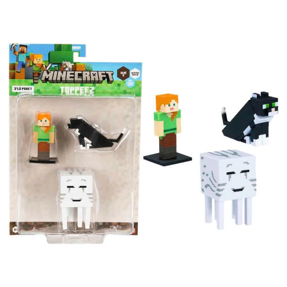 Minecraft 3D Toppeez 3’lü Figür Seti S2 ürün görseli 1