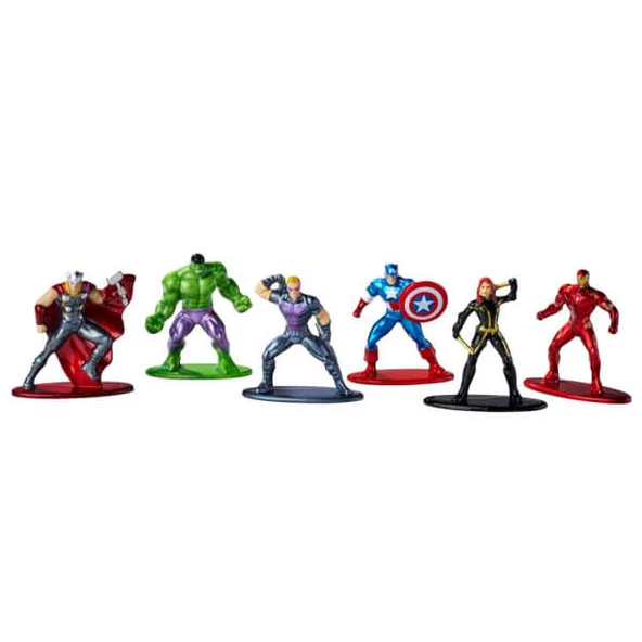 Marvel Avengers Diorama Nano Metalfigs Die Cast 6’lı Figür Seti ürün görseli 1
