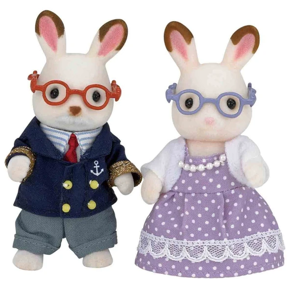Sylvanian Families Çikolata Kulaklı Büyükanne ve Büyükbaba Seti ürün görseli 1
