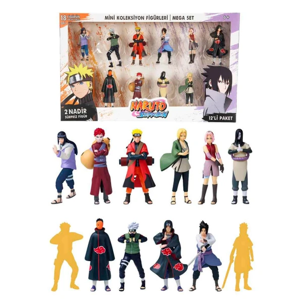 Naruto Shippuden 12’li Figür Seti S1 ürün görseli 1