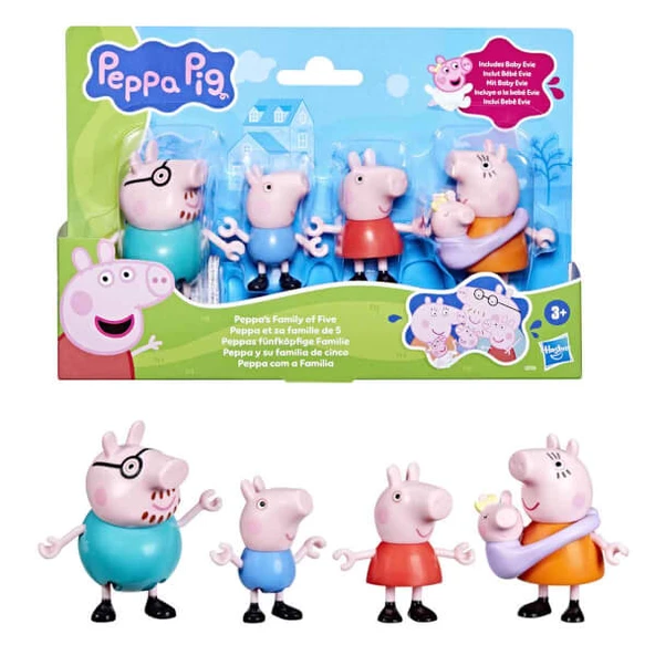 Peppa Pig ve Ailesi 5’li Figür Seti ürün görseli 1