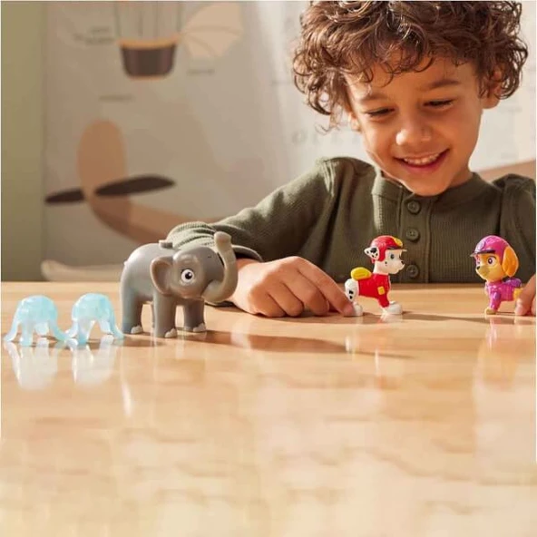 PAW Patrol Jungle Pups Figür Seti - Resim 8