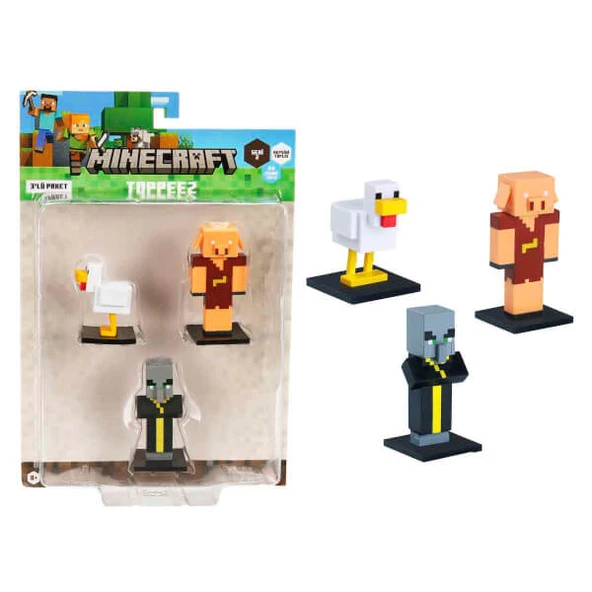 Minecraft 3D Toppeez 3’lü Figür Seti S2 - Resim 7