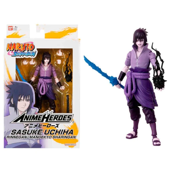 Anime Heroes Naruto Sasuke Rinnegan / Mangekyo Sharingan Eklemli Figür ürün görseli 1
