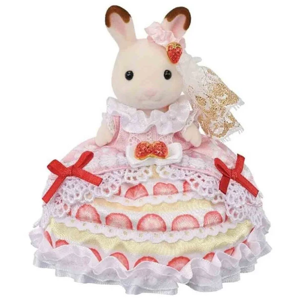 Sylvanian Families Freya’nın Doğum Günü Çilekli Pasta Elbisesi ürün görseli 1