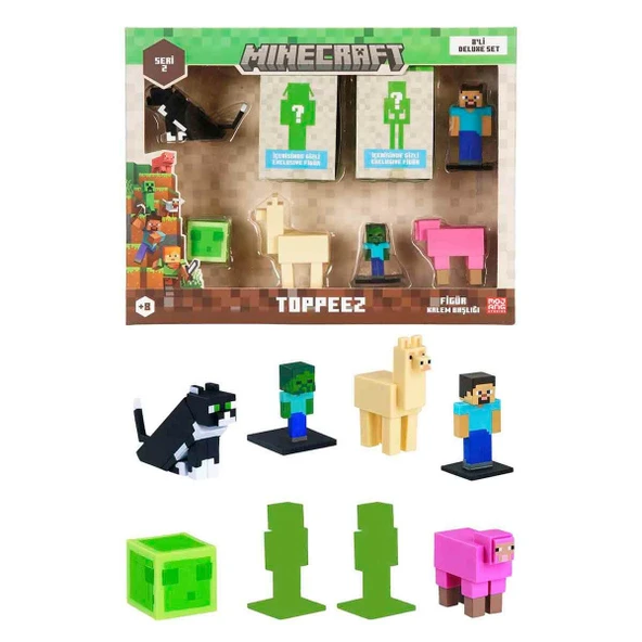 Minecraft 3D Toppeez Deluxe 8’li Figür Seti S2 - Resim 5