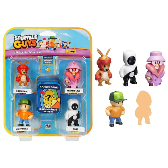Stumble Guys 5’li Figür Seti PMI/SG2240 - Resim 4