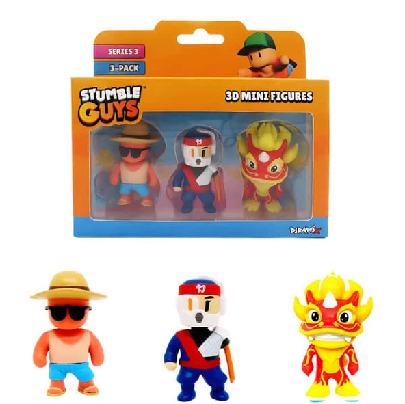Stumble Guys 3’lü Mini Figür Seti S3 TUY23000 - Resim 8