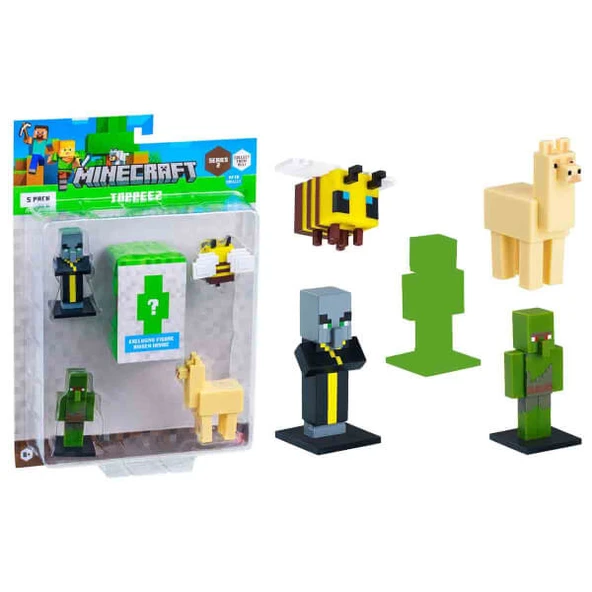 Minecraft 3D Toppeez 5’li Figür Seti - Resim 4