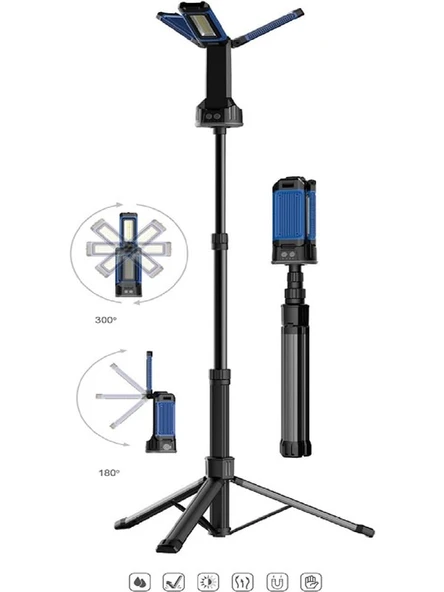Rico Tripodlu Şarjlı Led Çalışma Lambası 013-RC0039 ürün görseli 1