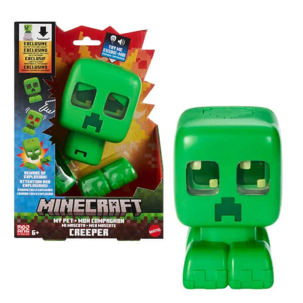 Minecraft Sesli ve Işıklı Evcil Creeper Figürü JGX49 ürün görseli 1