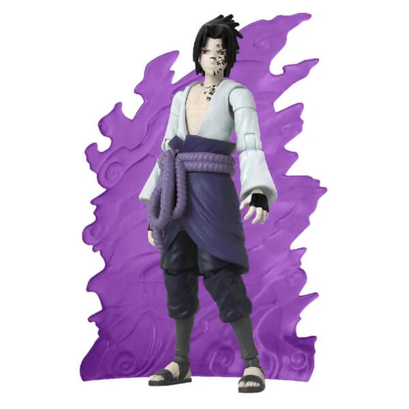 Anime Heroes Naruto Sasuke Uchiha Eklemli Figür - Resim 4