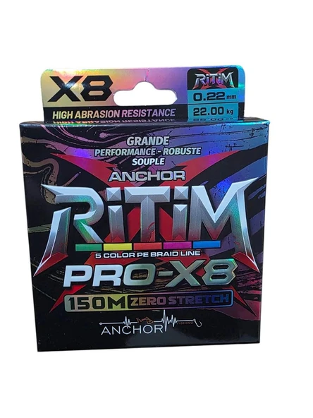 Ritim X8 pe Multicolor 150mt İp Misina ürün görseli 1