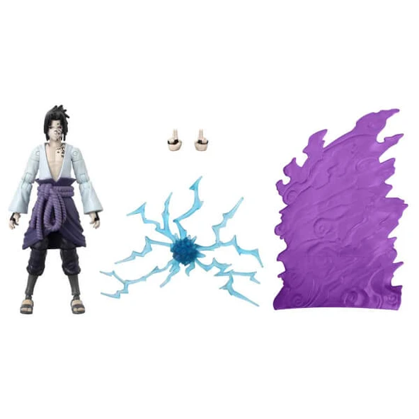 Anime Heroes Naruto Sasuke Uchiha Eklemli Figür - Resim 2