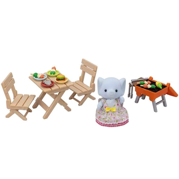 Sylvanian Families Bbq Piknik Seti Fil Kız ürün görseli 1