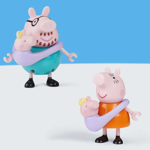 Peppa Pig ve Ailesi 5’li Figür Seti - Resim 4