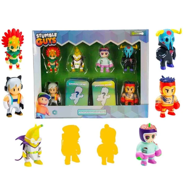 Stumble Guys Mythic Serisi Deluxe 8’li Figür Seti ürün görseli 1