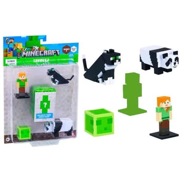 Minecraft 3D Toppeez 5’li Figür Seti - Resim 2