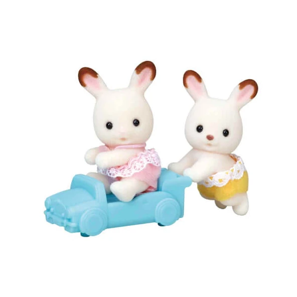 Sylvanian Families İkiz Çikolata Kulaklı Tavşan Bebekler ürün görseli 1