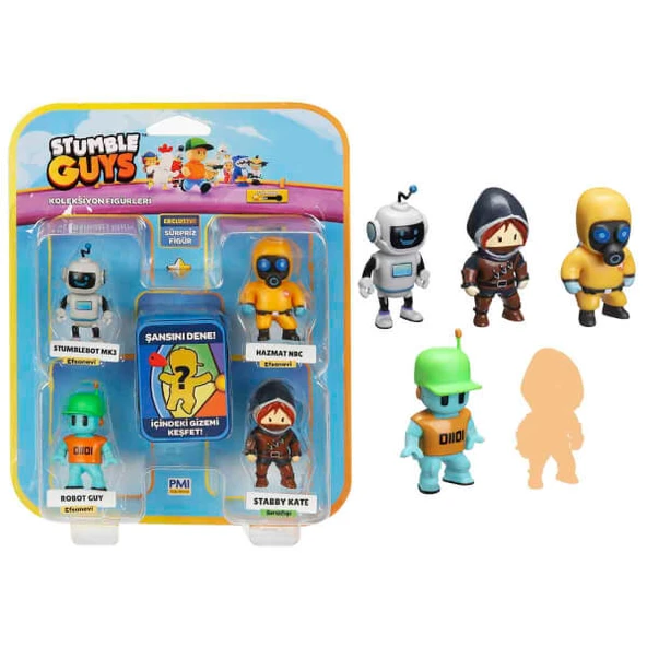 Stumble Guys 5’li Figür Seti PMI/SG2240 - Resim 6