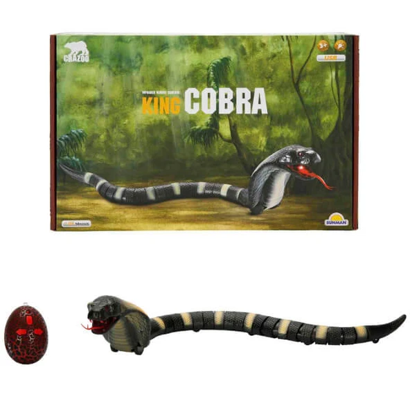 Crazoo Işıklı USB Şarjlı Uzaktan Kumandalı Kral Kobra 44 cm ürün görseli 1