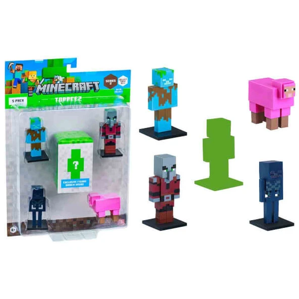 Minecraft 3D Toppeez 5’li Figür Seti - Resim 3