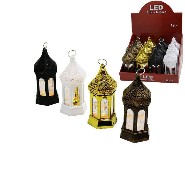 Ramazan Temalı Büyük Altıgen Kapalı Kubbe LED Lamba ürün görseli 1