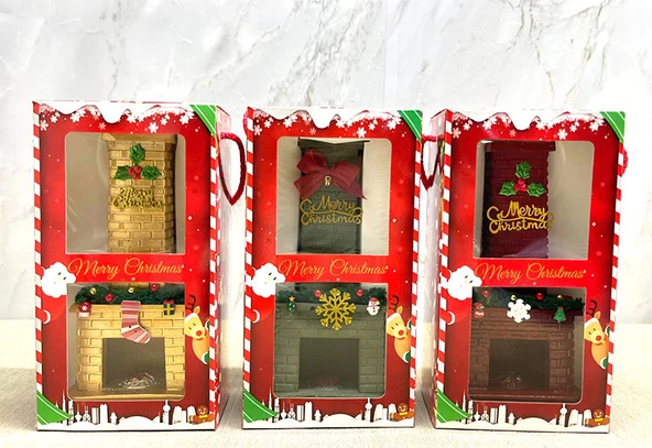 Noel Temalı Polyester Şömine Tütsülük ürün görseli 1