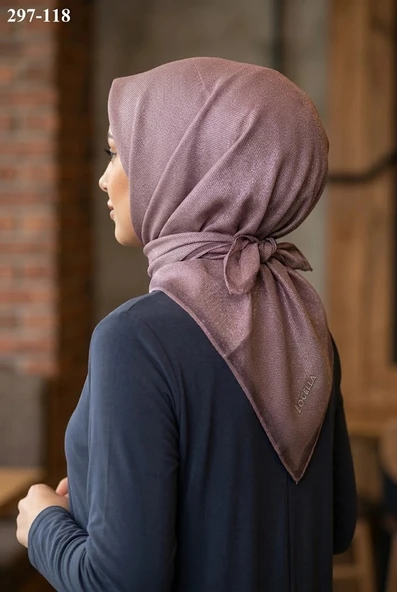 Lo'cella Soft Pamuk Eşarp (Kirli Pudra) 297-118 ürün görseli 1