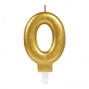 0 Rakamı Mum Gold Renk ürün görseli 1
