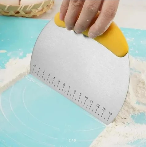 Paslanmaz Çelik Hamur Kesme ve Şekillendirme Spatulası ürün görseli 1