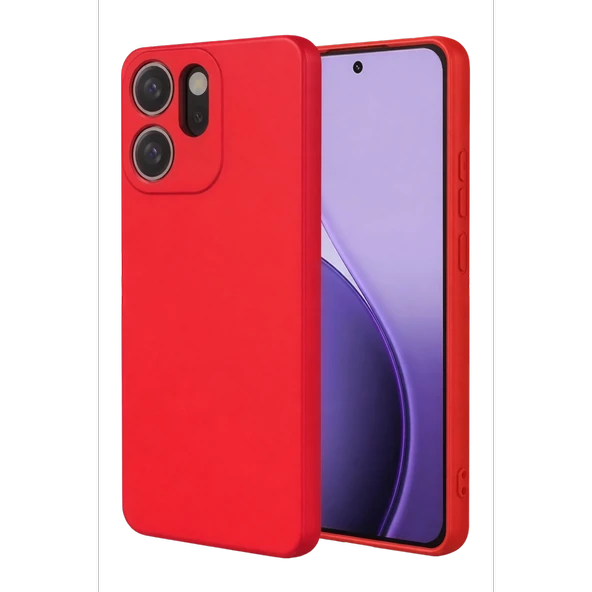 Oppo Reno 14f First Silikon - Kırmızı ürün görseli 1