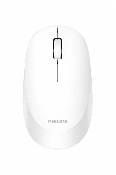 Philips SPK7307WL/00 Kablosuz Optik Mouse, 2.4GHz, 1600 DPI, Sessiz Tıklama, Ergonomik, Beyaz ürün görseli 1