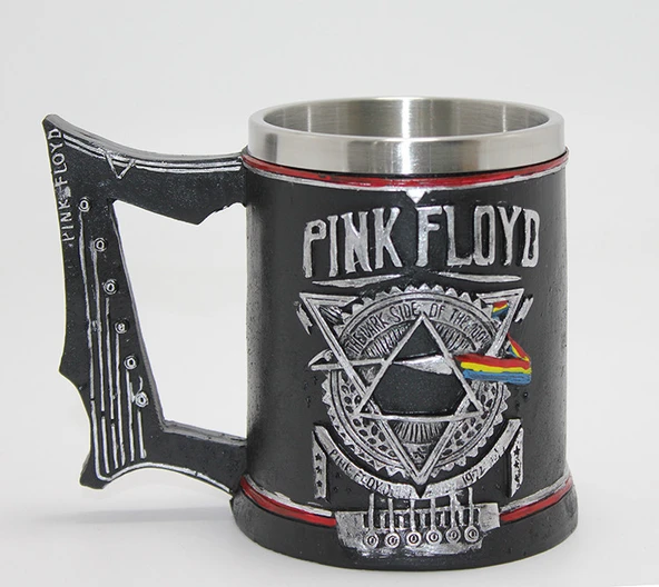 Pink Floyd Tasarım Kupa Bardak - 3D Kabartmalı -  Paslanmaz Çelik ürün görseli 1
