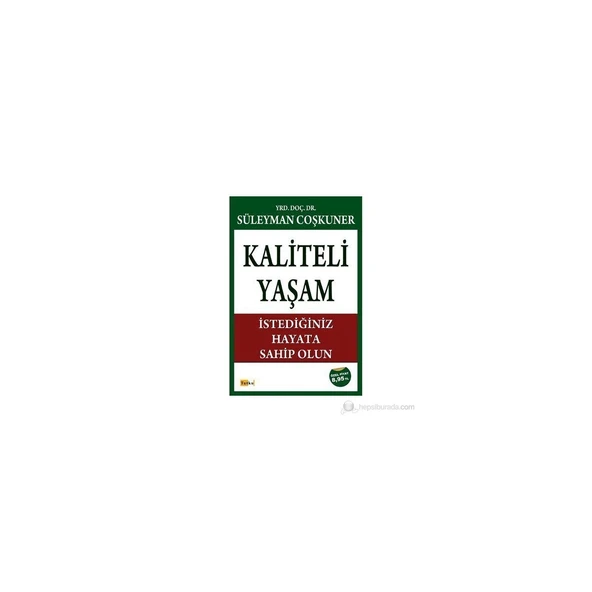 Kaliteli Yaşam-Süleyman Coşkuner ürün görseli 1